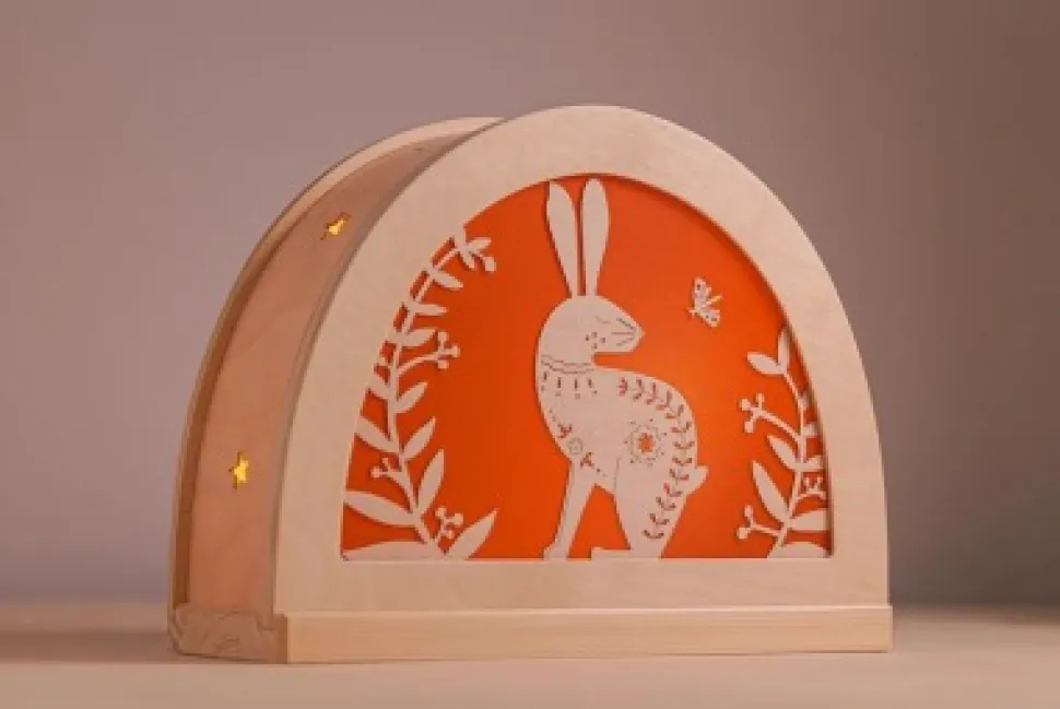 Atelier De Noest - Silhouet Voor In Lamp, Folklore Konijn