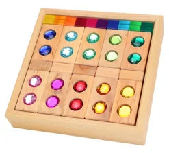 Bauspiel Combinatie Venster- En Glinsterblokken + Lucent Cubes