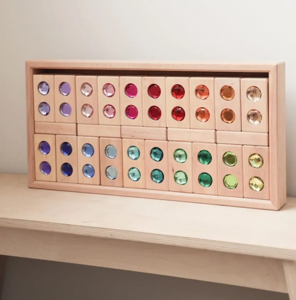 Bauspiel Glinsterblokken XL, 45 Stuks