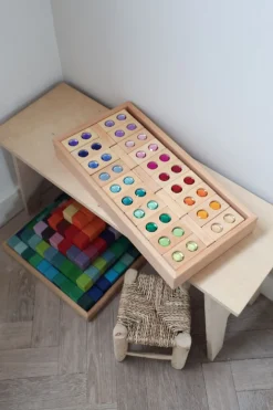 Bauspiel Glinsterblokken XL, 45 Stuks