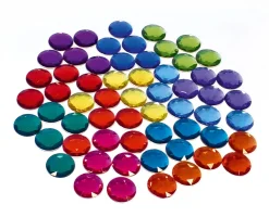 Bauspiel Glitterstenen Medium, 60 Stuks