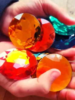 Bauspiel Glitterstenen XL, 25 Stuks