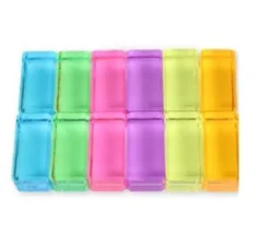 Bauspiel Pastel Lucent Cubes XL, 12 Stuks