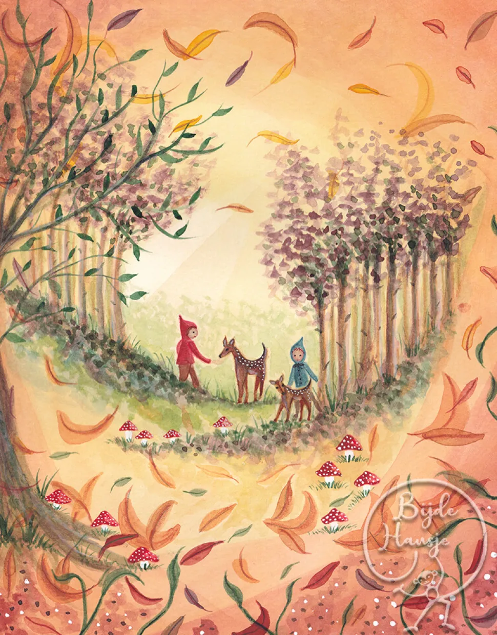 BijdeHansje Ansichtkaart Herfst