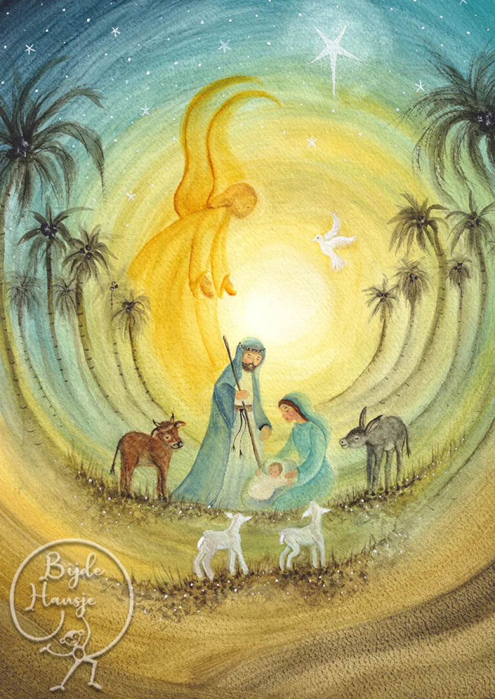 BijdeHansje Ansichtkaart Maria En Jozef