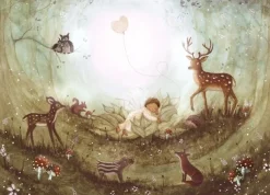 BijdeHansje Ansichtkaart Babydream