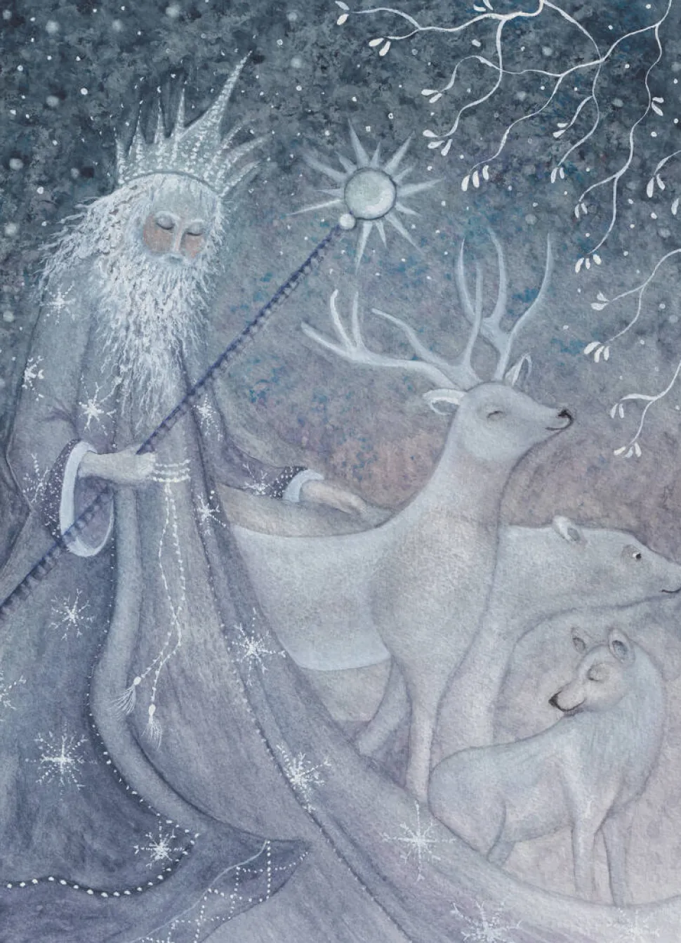 BijdeHansje Ansichtkaart Koning Winter