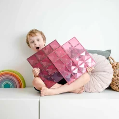 Connetix Basisplaten, 2 Stuks Pink/berry