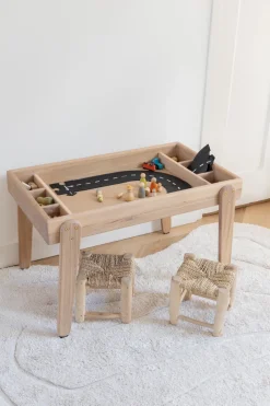 Furnitique - Handgemaakte Eikenhouten Speeltafel