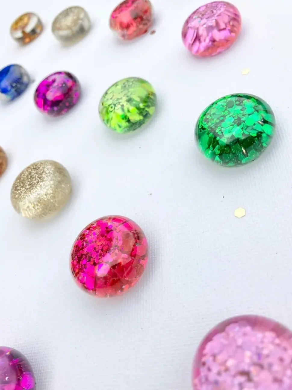 Glitter Speelparels Regenboog, 12 Stuks