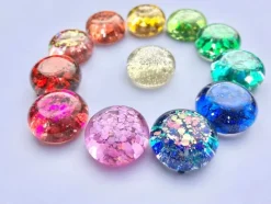 Glitter Speelparels Regenboog, 12 Stuks