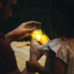 Glo Pals Light Up Cubes Geel, 4 Stuks