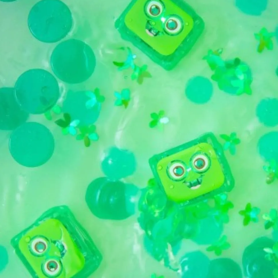 Glo Pals Light Up Cubes Groen, 4 Stuks