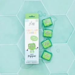 Glo Pals Light Up Cubes Groen, 4 Stuks