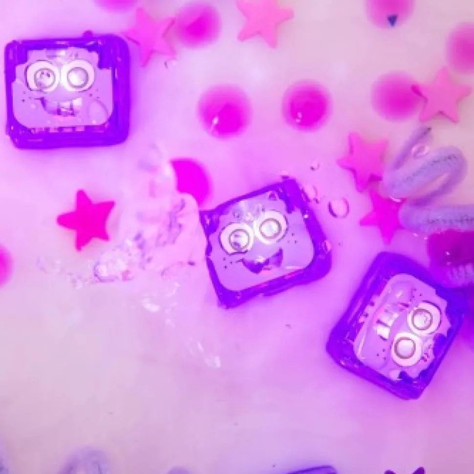 Glo Pals Light Up Cubes Paars, 4 Stuks