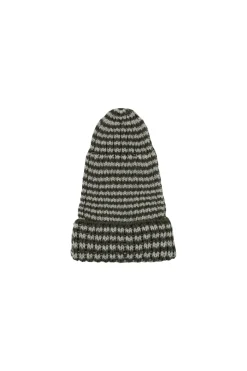 Gommu Beanie Donkergroen Met Cream