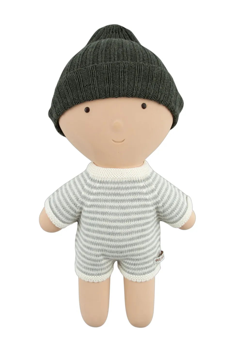 Gommu Onepiece Kort, Lichtgrijs Met Creme