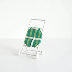 Gommu Pocket Furniture, Buggy Groen Gestreept