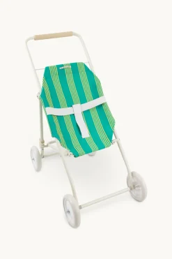 Gommu Poppenwagen, Groen Gestreept
