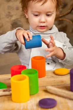 Grapat, 6 Potjes Met Dekseltjes