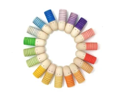 Grapat Houten Poppetjes Set, Brots