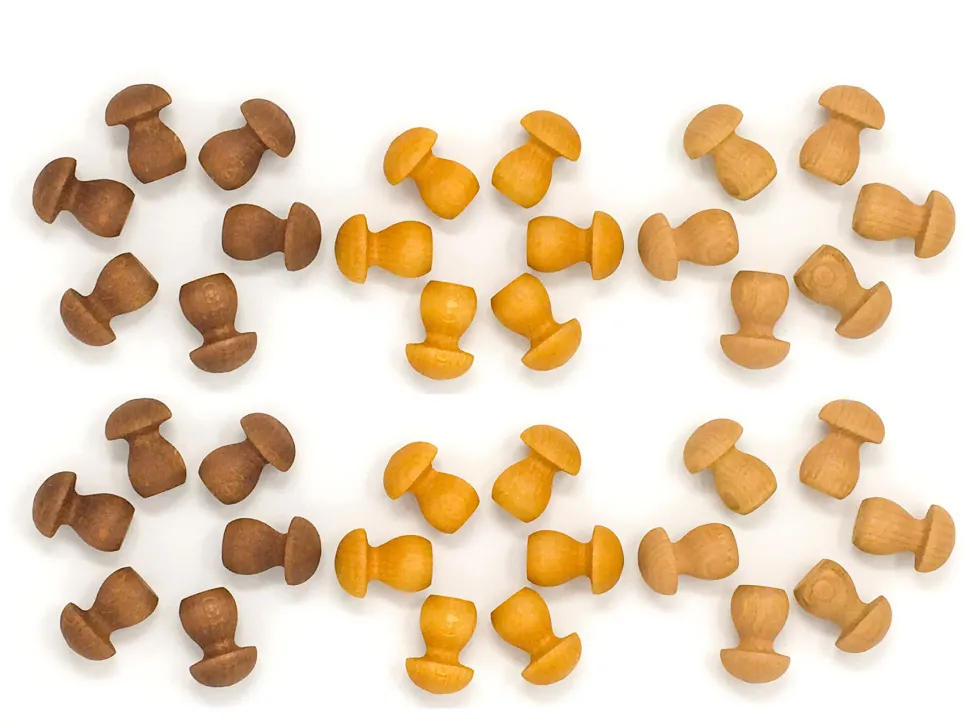 Grapat Mandala Champginons (bruintinten), 36 Stuks