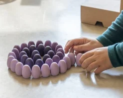 Grapat Mandala Eitjes (paarstinten), 36 Stuks