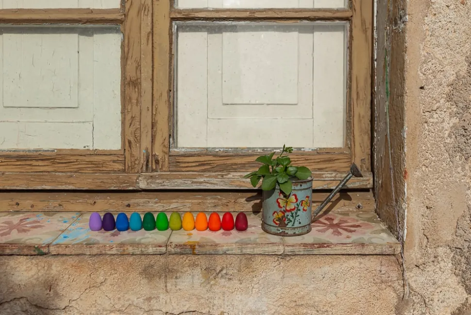 Grapat Mandala Regenboog Eitjes, 36 Stuks