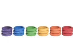 Grapat Ringen (gekleurd), 18 Stuks
