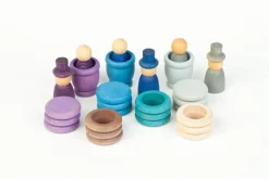 Grapat Seizoenstafel Winterset, Houten Nins Poppetjes, Schijfjes, Ringen En Bakjes