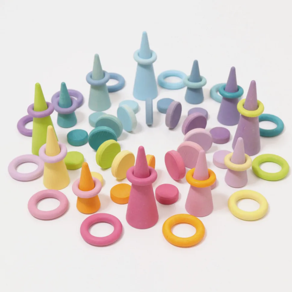 Grimm’s Pastel Munten Twee Formaten, 24 Stuks