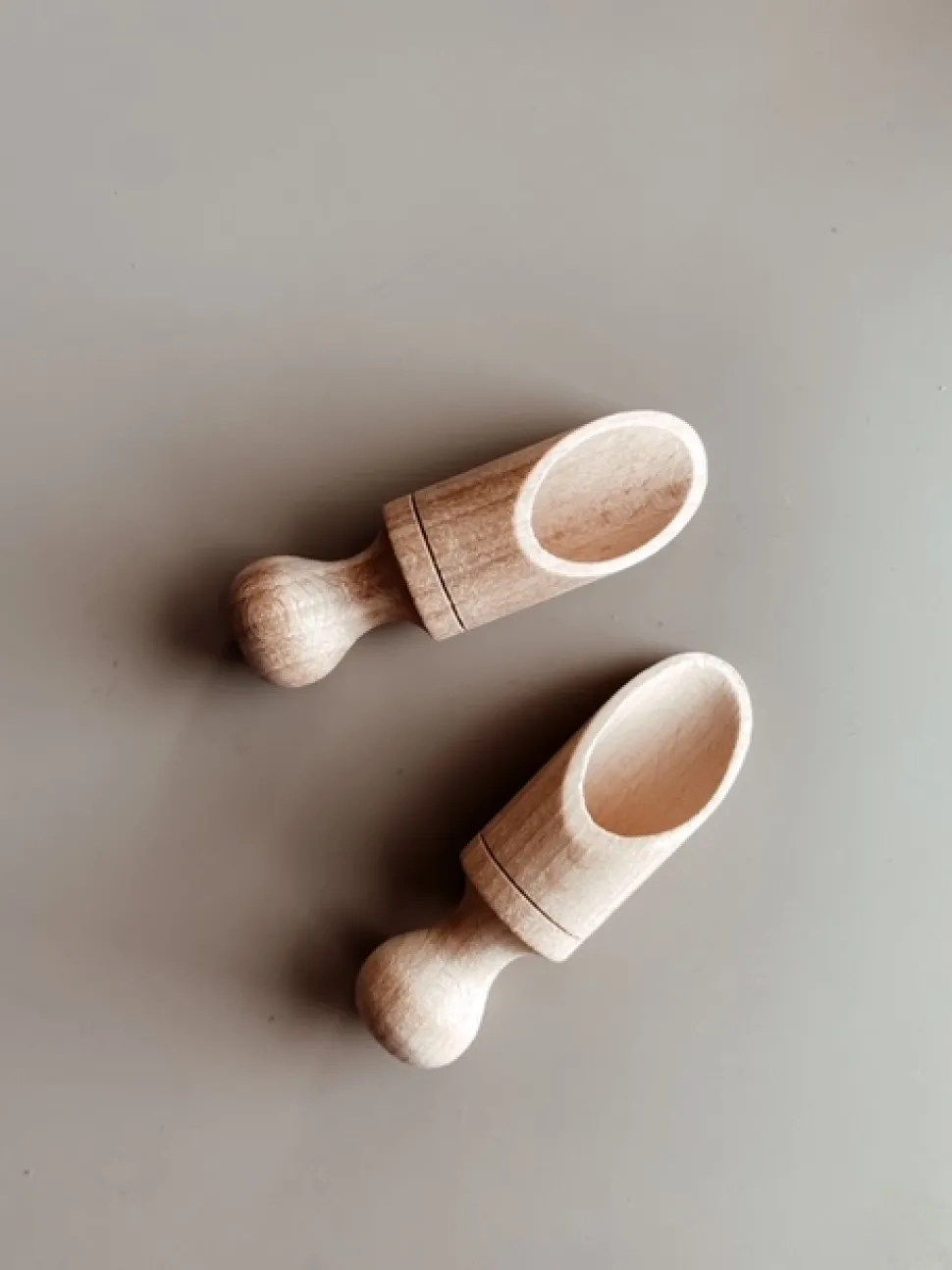 Houten Schepjes Sensorisch Spel, 2 Stuks