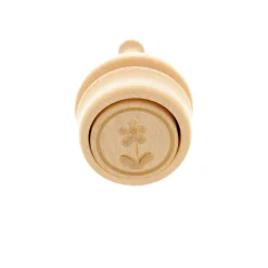Houten Stempel Voor In Kinetisch Zand, Bloemetje