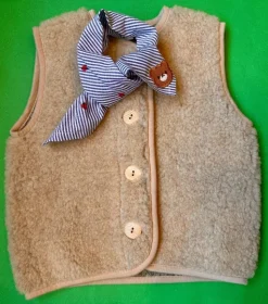 Luka Luna Bandana Blauwwitte Streepjes Met Aardbeitjes + Beertjes Embleem