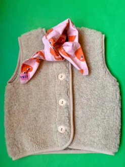 Luka Luna Bandana Roze Met Rode Hartjes