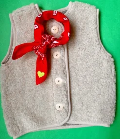 Luka Luna Boeren Bandana Rood + Hartjes Embleem