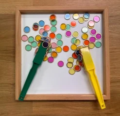 Magnetische Toverstokjes (groen En Geel) Met Fishes, 100 Stuks