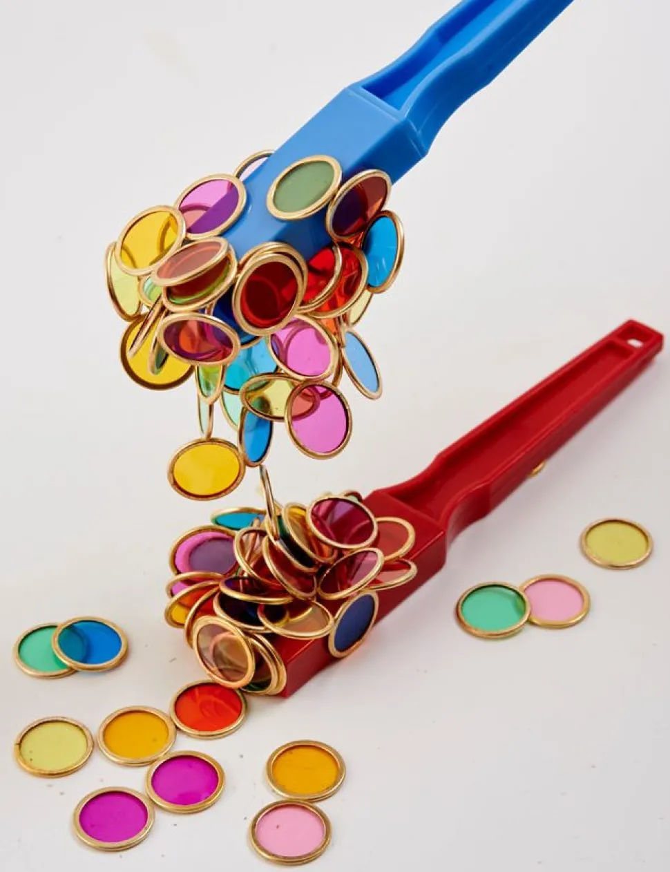 Magnetische Toverstokjes (geel En Roze) Met Fishes, 100 Stuks