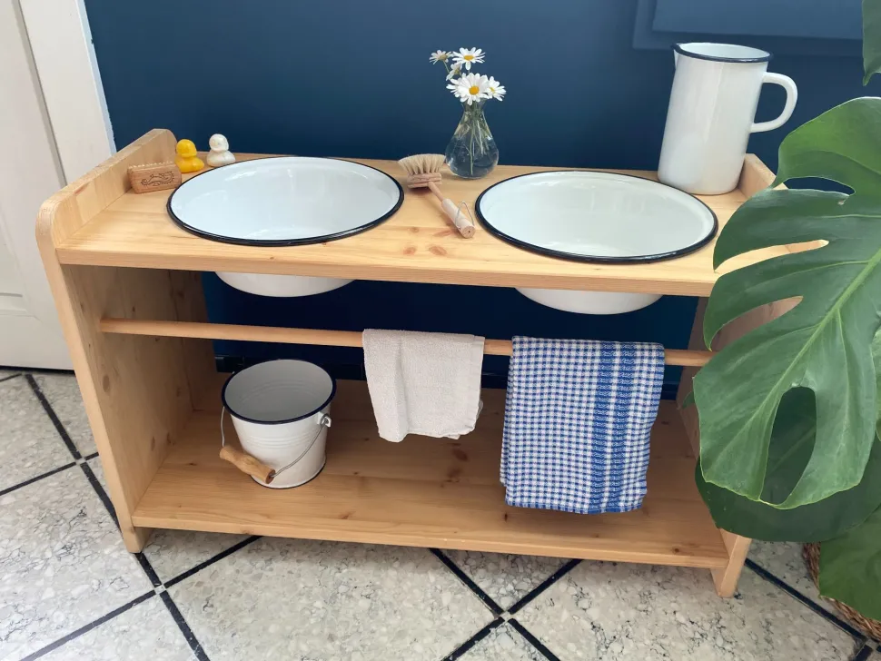 Manine Montessori Dubbele Wastafel