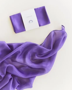 Sarah's Silks Speelzijde Paars