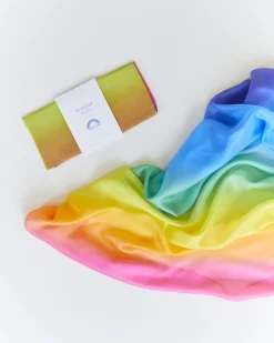 Sarah's Silks Speelzijde Regenboog
