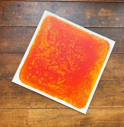 Sensorische Vloertegel, Rood Met Oranje