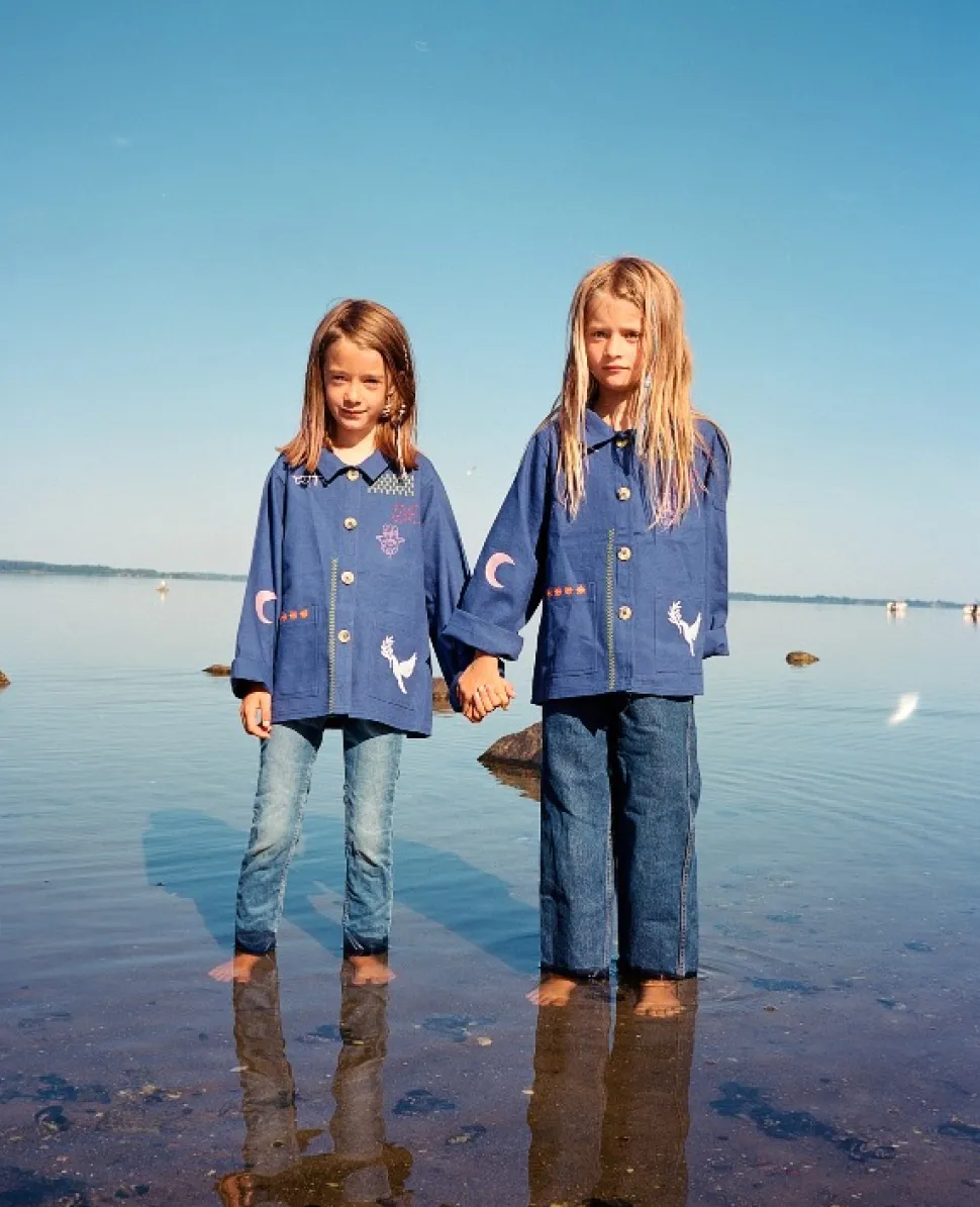 Sissel Edelbo Mini - Oda Mini Organic Cotton Jacket, Marine Blauw