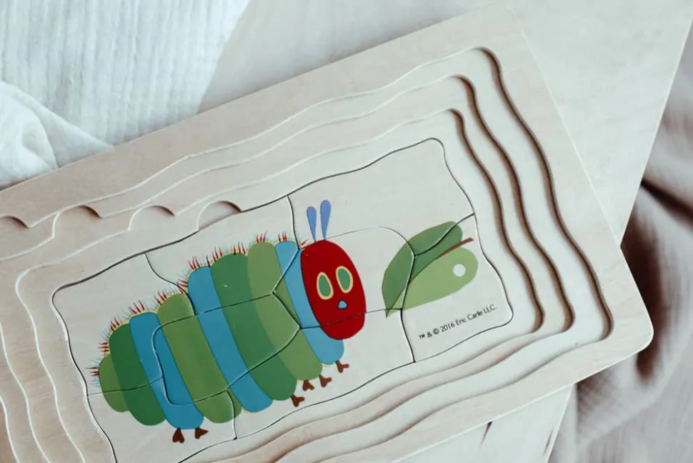 Small Foot Puzzel Rupsje Nooitgenoeg, Meerdere Lagen