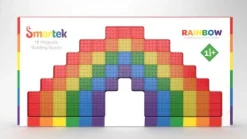 Smartek Magnetische Bouwblokken, 78 Stuks Regenboogkleuren