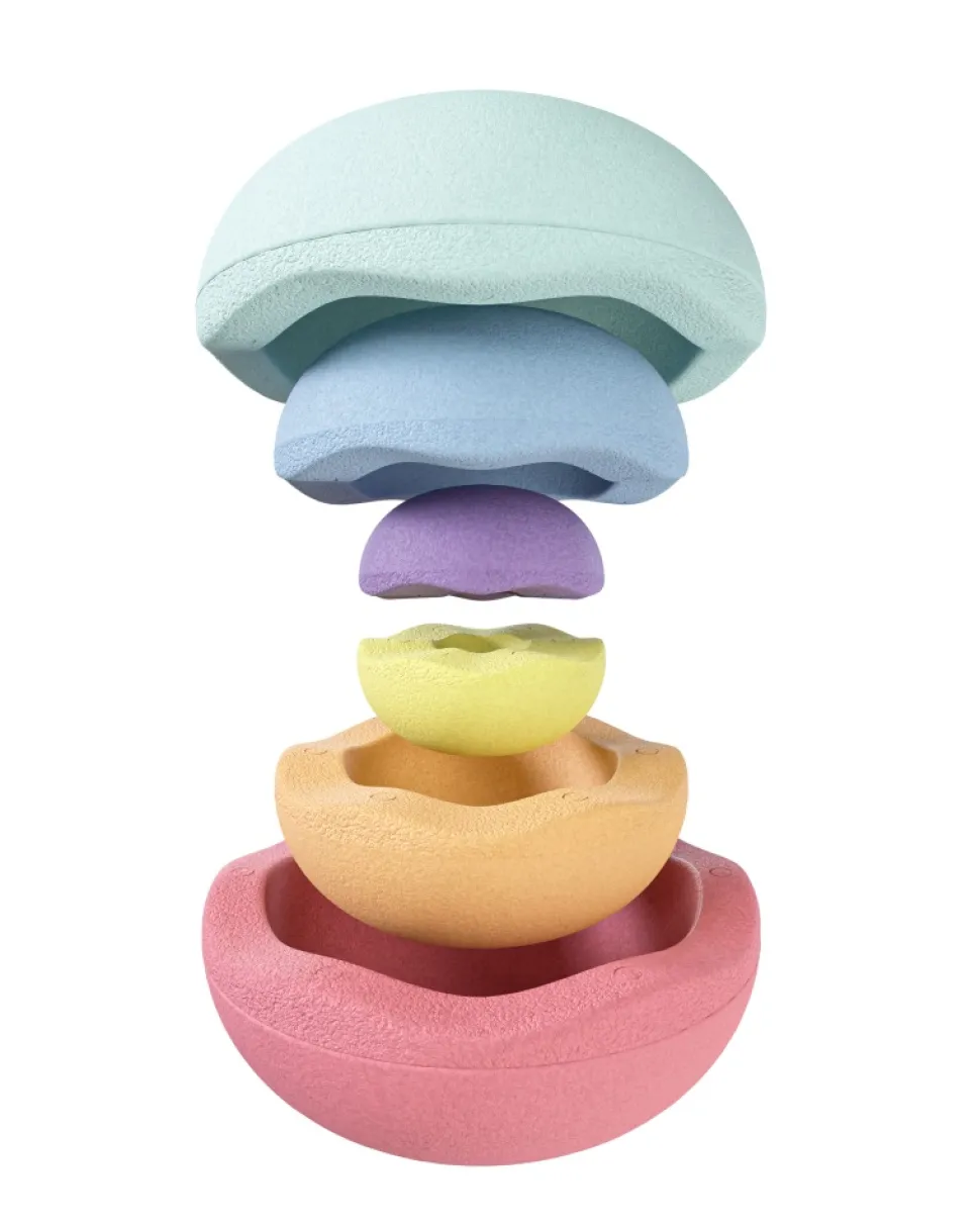 Stapelstein Inside Pastel, 6 Stuks