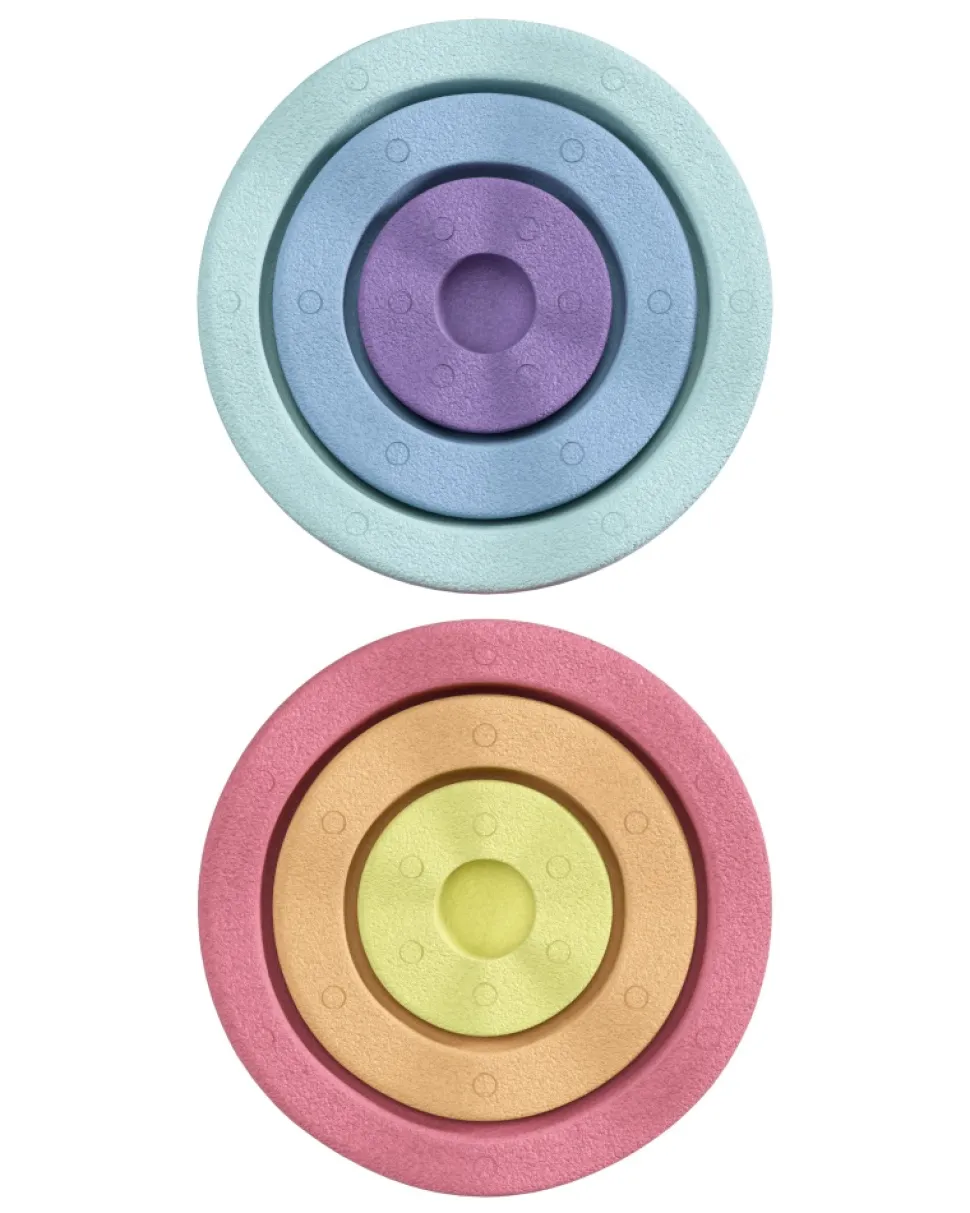 Stapelstein Inside Pastel, 6 Stuks