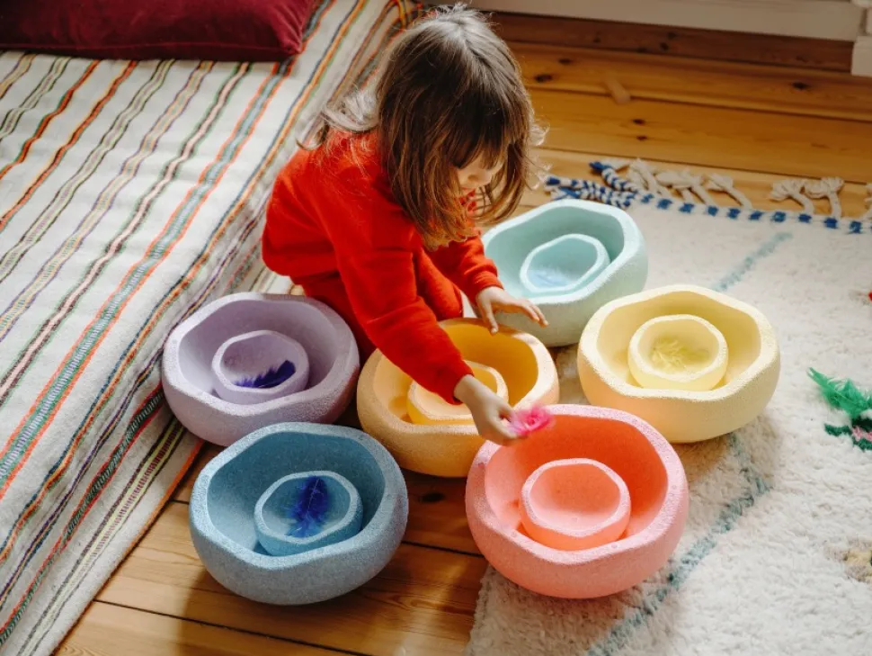 Stapelstein Mini, Pastelset 6 Stuks