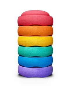 Stapelstein Regenboog Set, 6 Stuks