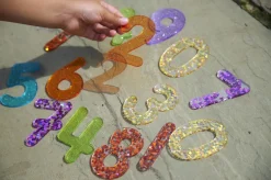 Tickit - Regenboog Glitter Cijfers